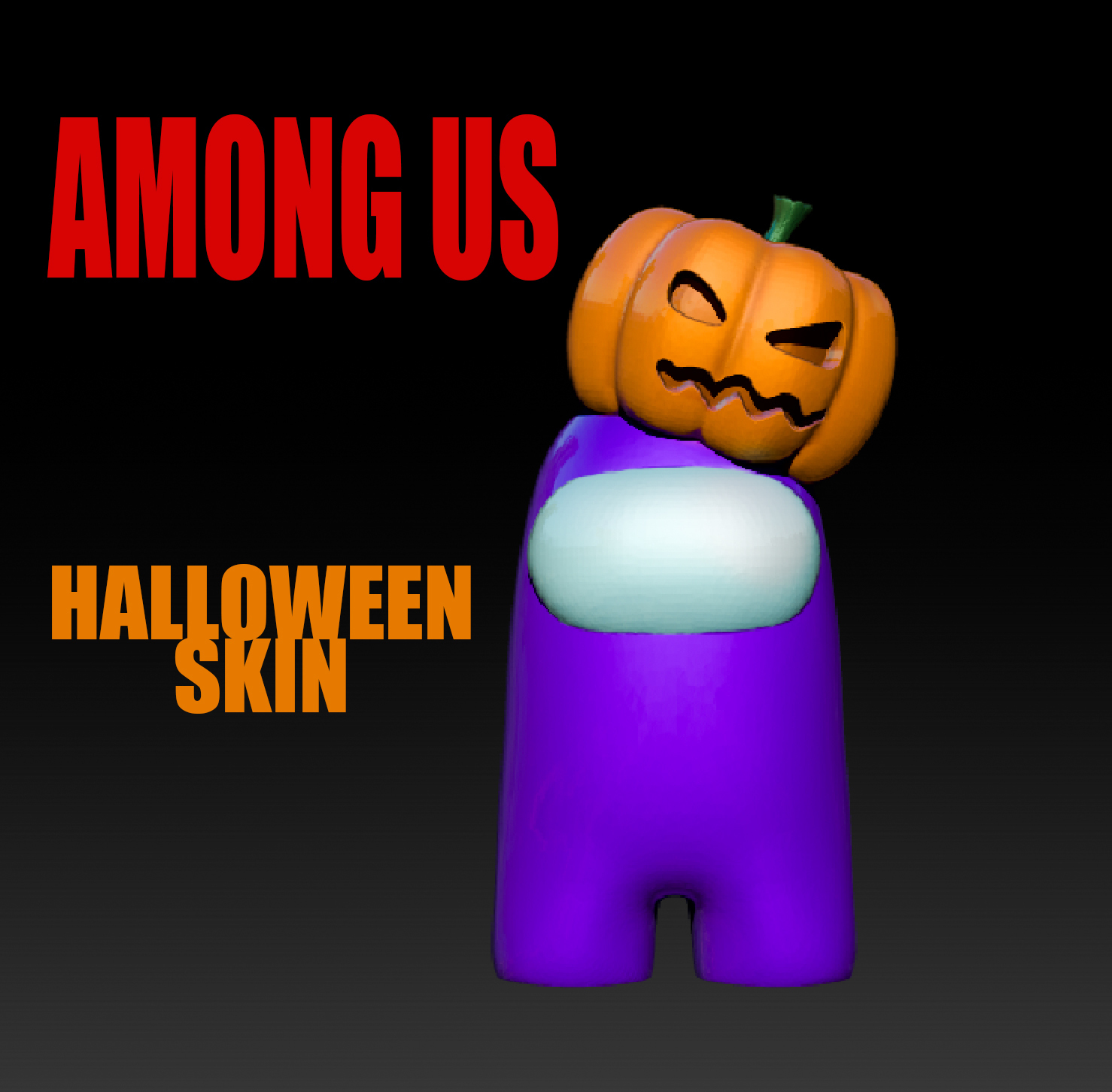 Download free STL file Among Us Halloween skin • 3D print object ・ Cults